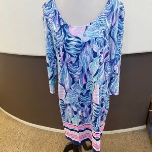 Lily Pulitzer Blue and Pink Dress